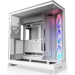 NZXT H9 Flow RGB 2025 All White Midi Tower ATX Gaming Gehäuse weiß mit (CM-H92FW-R1)