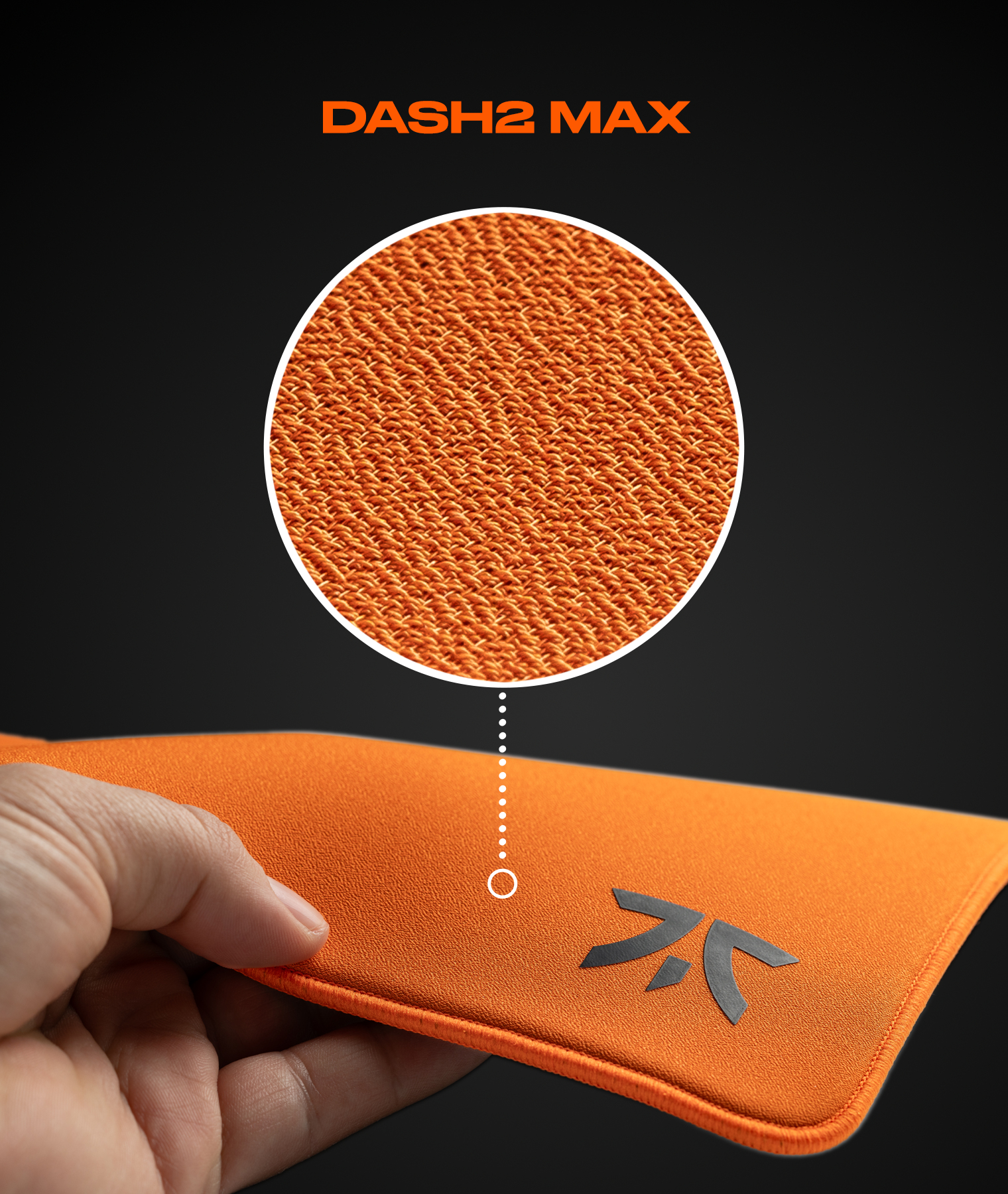 Fnatic DASH2 MAX Gaming-Mauspad 48 x 40 cm Orange