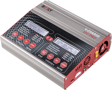 Reely V-Charge 200 Duo Modellbau-Multifunktionsladegerät 12 V, 230 V 10 A NiMH, LiPo, LiIon, LiHV, Blei-Calcium, Blei-Säure (RE-7764834)