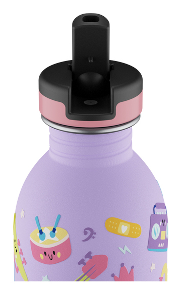 24Bottles Music Friends Trinkflasche 250 ml Violett