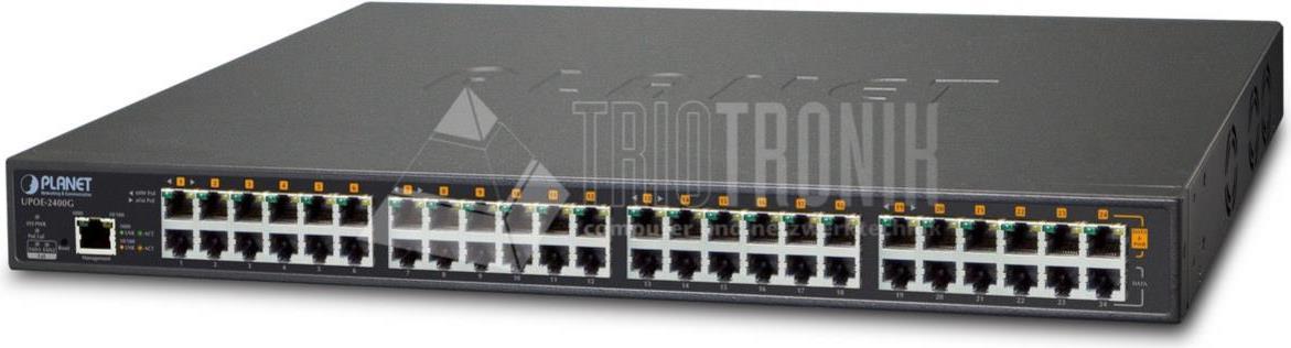 Planet UPOE-2400G Network transmitter Schwarz 10 (UPOE-2400G)