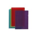 ELBA Sichthüllen M Star, aus PVC-Hartfolie 0,15 mm, rot 2 seitliche Greiflöcher, glasklar (78071513)