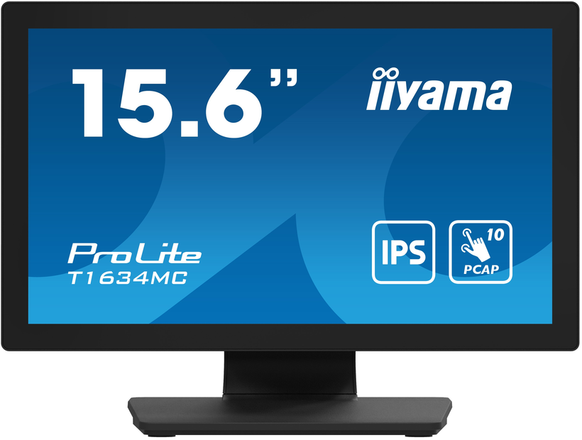 iiyama ProLite T1634MC-B1S Computerbildschirm 39,6 cm (15.6") 1920 x 1080 Pixel Full HD LED Touchscreen Schwarz (T1634MC-B1S)