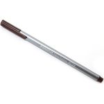 STAEDTLER Fineliner triplus, van-Dyke-braun, Strichstärke: 0,3 mm, dreieckig, metallgefasste Spitze, DRY SAFE, aus- (334-76)