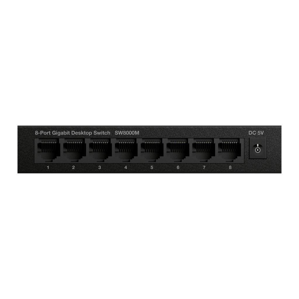 Strong SW8000M Gigabit Ethernet Switch 8-Port Unmanaged Schwarz