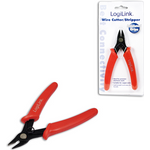 LogiLink Seitenschneider, Länge: 130 mm, rot für 20-24 AWG Kabel, isolierte Griffe, abgewinkelte (WZ0016)