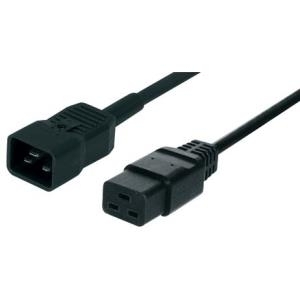 Kaltgeräteverlängerungskabel 16 A, 2,5 m z. B. zum Anschluss von USVs mit höherer Leistung (35014)