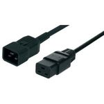 Kaltgeräteverlängerungskabel 16 A, 2,5 m z. B. zum Anschluss von USVs mit höherer Leistung (35014)