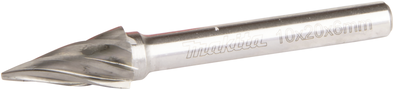 Makita B-52853 Frässtift Hartmetall Spitzkegel Produktabmessung, Ø 10 mm Arbeits-Länge 20 mm Schaftdurchmesser 6 mm 1 Stück (B-52853)