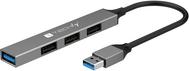 USB-A 3.2 Hub mit 4 schlanken USB-A-Ports aus Metall Hersteller: Techly (IUSB32-HUB4A-3U2SLS)