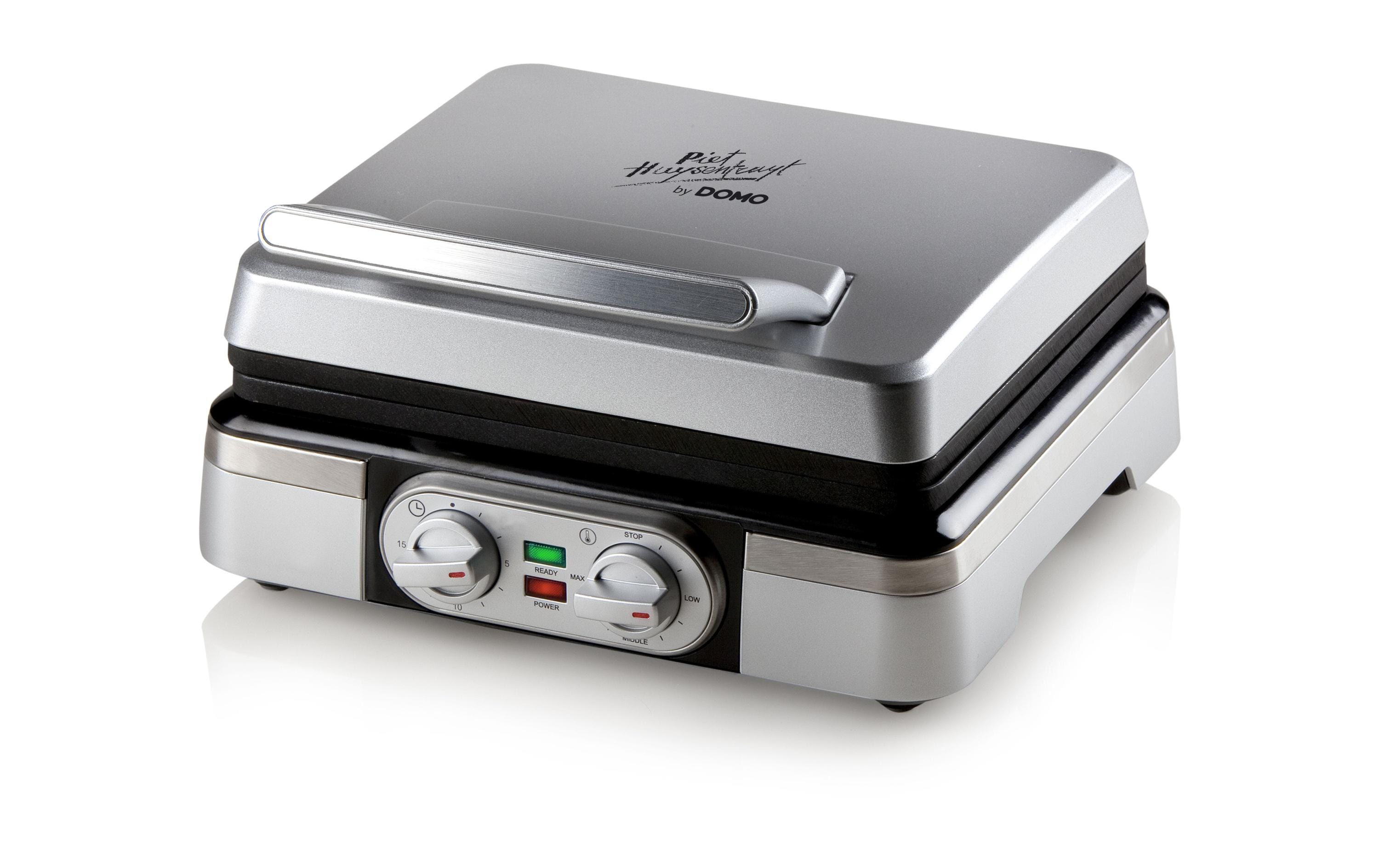 Domo Piet Huysentruyt by DOMO DO9149W Waffeleisen 1400 W Metallisch Silber