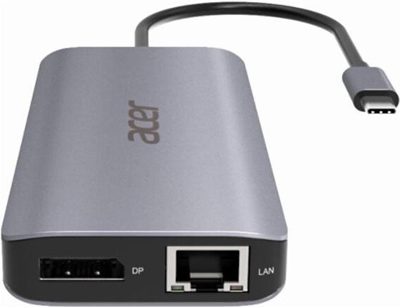 Acer 12-In-1 Type-C Adapter Dockingstation Silber