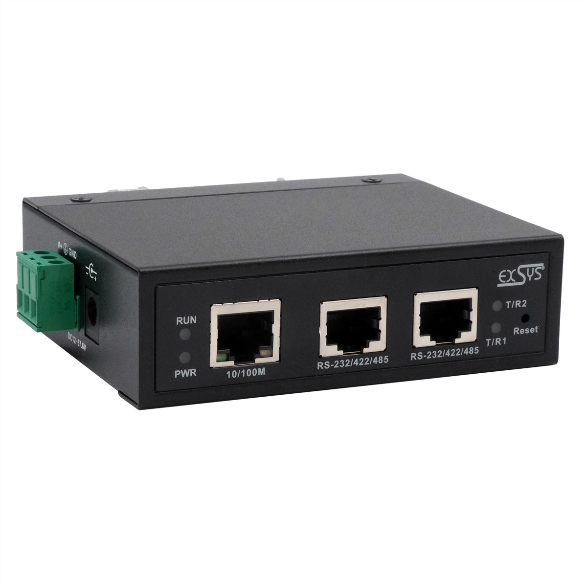 Exsys EX-61002 Geräteserver 2x RS-232/422/485 2x Ethernet mit Netzadapter