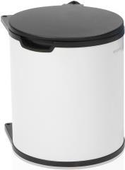 Brabantia 428081 Mülleimer 15 l Rund Schwarz - Weiß (428081)