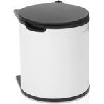 Brabantia 428081 Mülleimer 15 l Rund Schwarz - Weiß (428081)