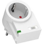 Obo Bettermann FC-D. Anzahl AC Anschlüsse: 1 AC-Ausgänge, Nominale Stromabgabe: 16 A, Spitzenstrom-Common-Modus: 3000 A. Produktfarbe: Weiß. Breite: 55 mm, Tiefe: 78,3 mm, Höhe: 75 mm. Zertifizierung: CE. Paketgewicht: 110 g (5092800)