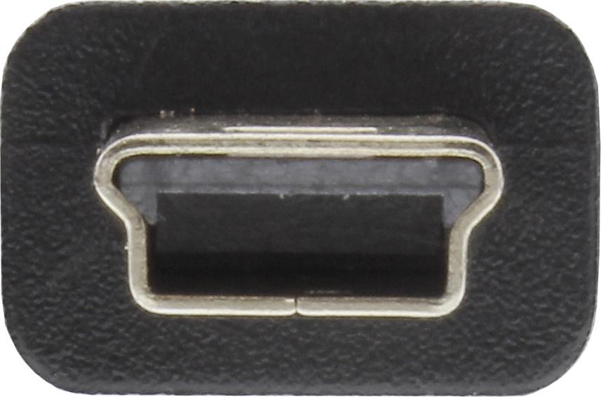 InLine USB 2.0 Mini-Kabel USB A an Mini-USB B (5-polig) 1 m Schwarz