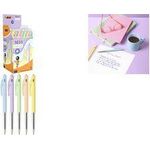 BIC Druckkugelschreiber M10 Pastel, 50er Box Strichstärke: 0,4 mm, in 5 verschiedenen Pastelltönen, - 1 Stück (303238)