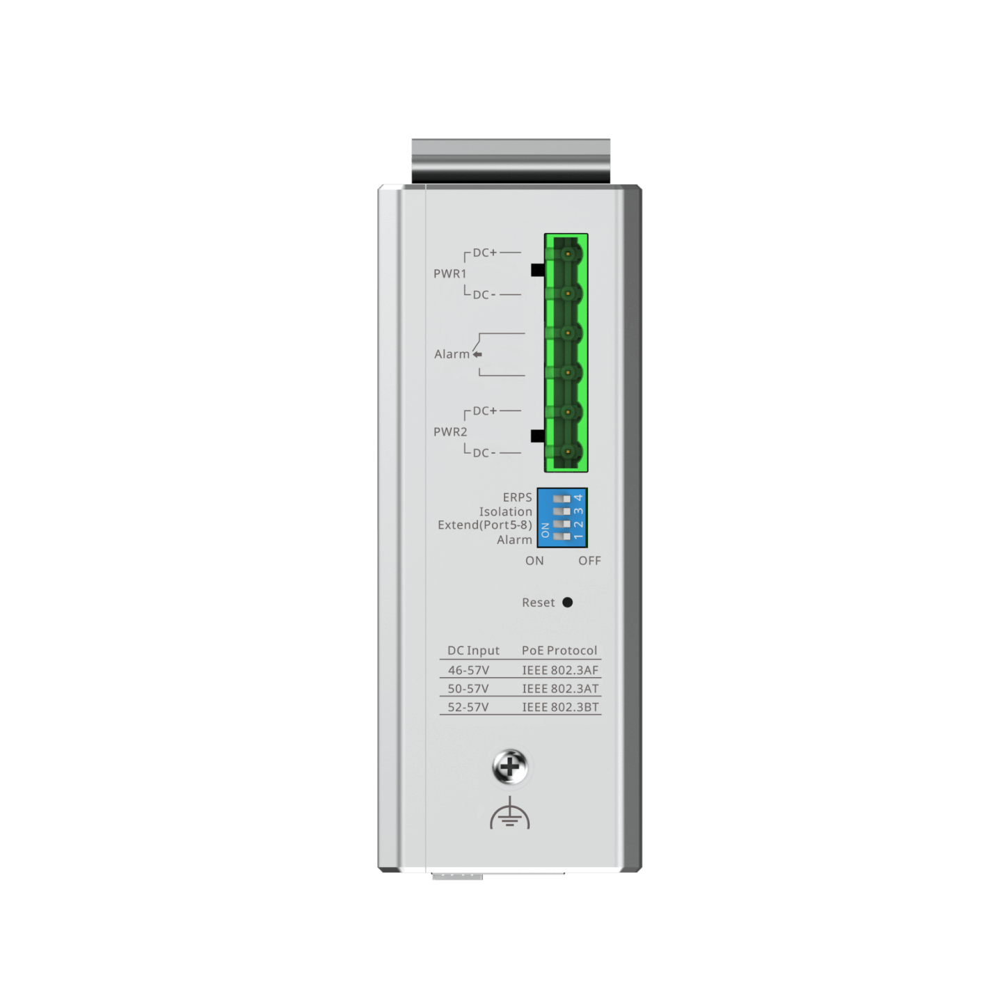 Ruijie RG-NIS2100 RG-NIS2100-8GT2SFP-HP Managed Switch Schwarz, Edelstahl