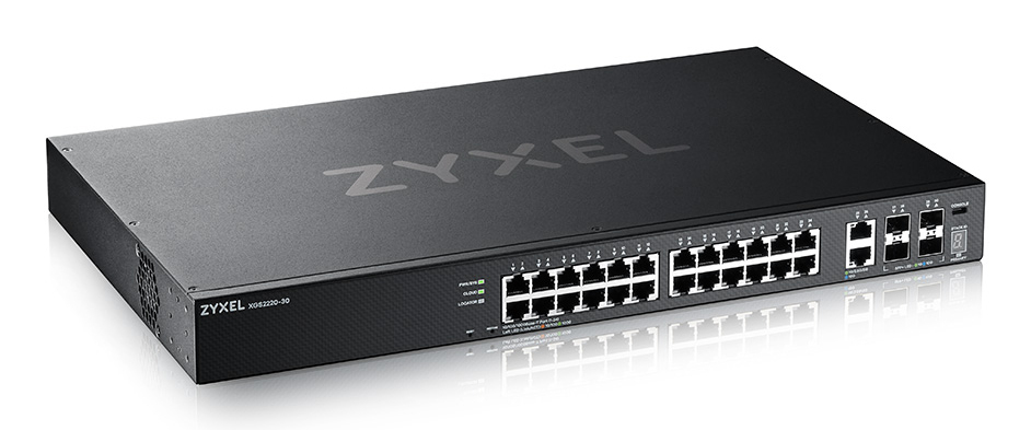 Zyxel XGS2220 Series XGS2220-30 Managed L3 Switch 30 Ports Schwarz