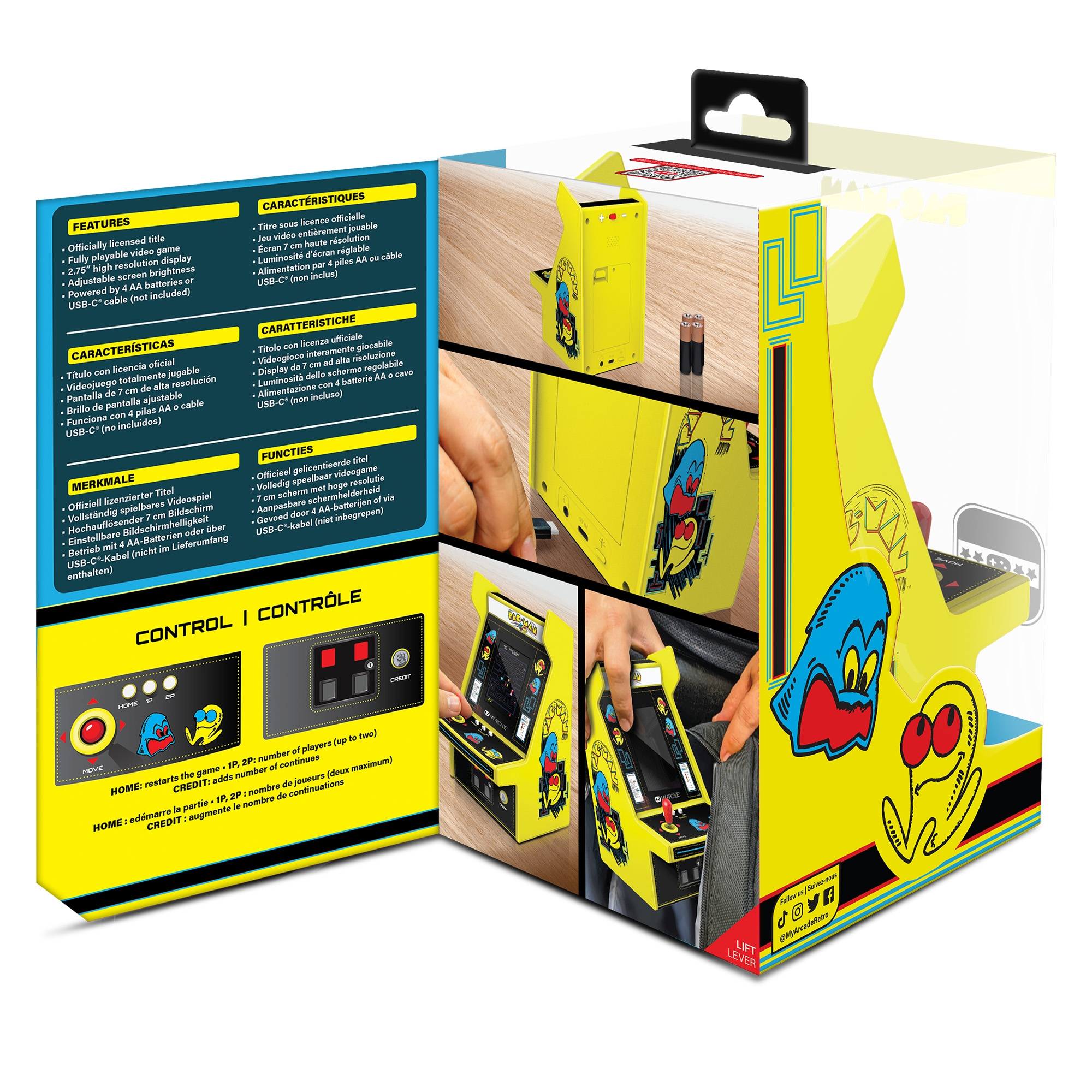 dreamGEAR My Arcade PAC-MAN Micro Player Pro 2.75" Mehrfarbig