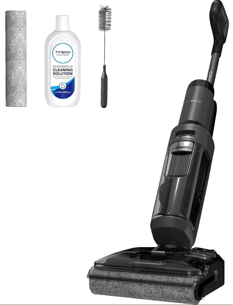 Tineco Floor One S6 Stretch Wet & Dry Akku-Staubsauger 220 W Schwarz, Grau