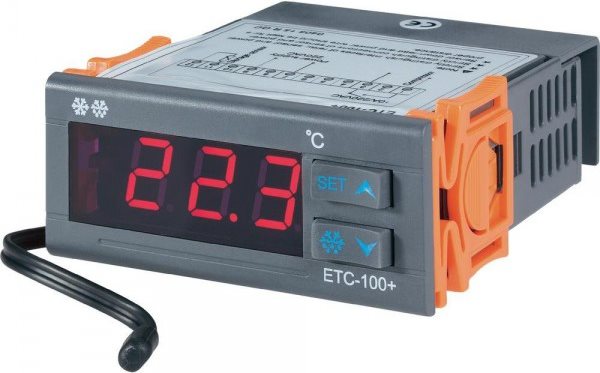 Voltcraft Temperaturregler ETC-100+ 230 V/AC Ausgänge 1 Relais 230 V/AC / 10 A Einbaumaße 71 x 30 mm