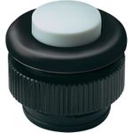 Grothe Klingeltaster Protact Kunststoff Schwarz/ Wei&szlig (61031)