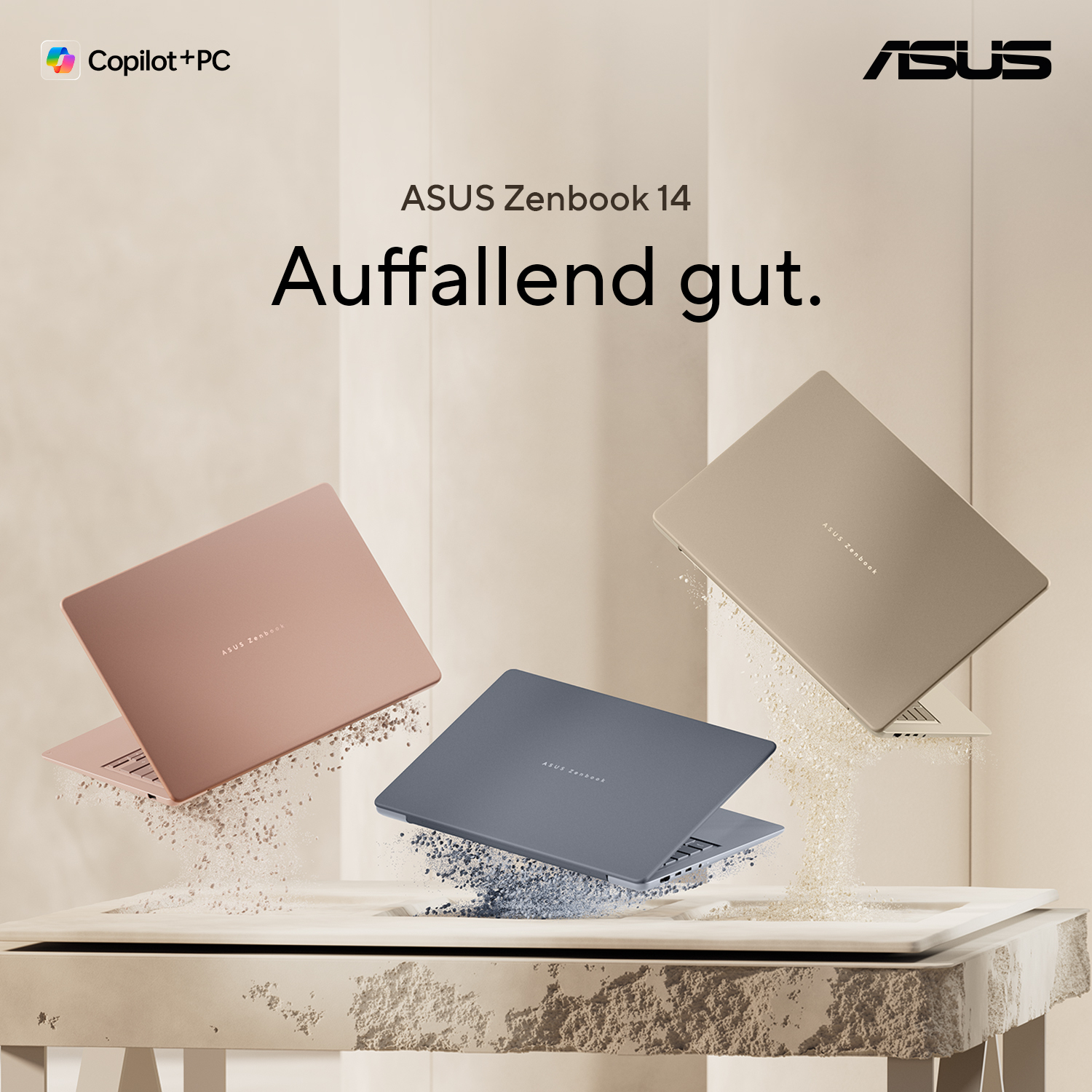 ASUS Zenbook 14 UX3480QA-U1157W Snapdragon X1-26-100 14" 16 GB RAM 512 GB SSD Windows 11 Home Zabriskie Beige