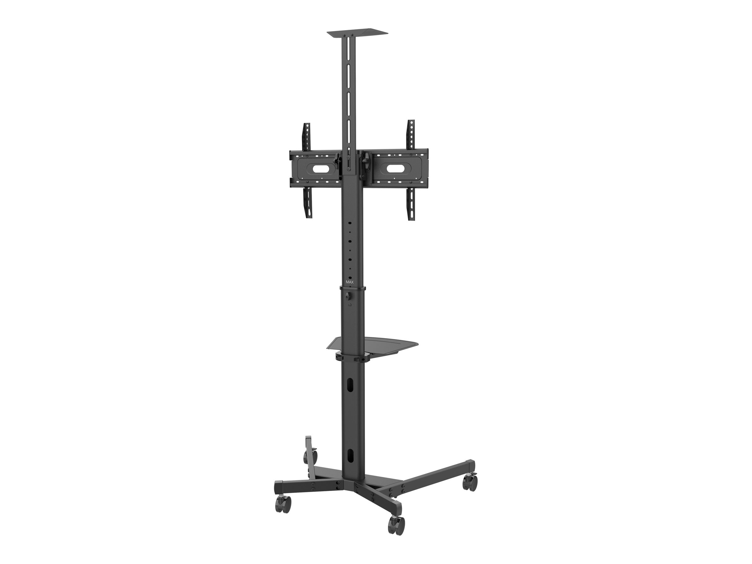 Vision VFM-F19 Displaywagen 31"–80" 130 kg Stahl Sandgestrahlt Schwarz