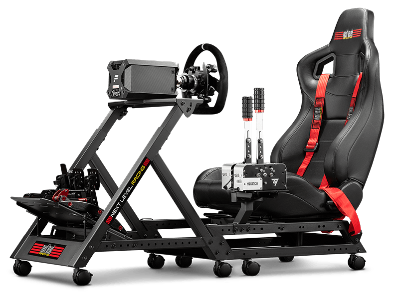 Next Level Racing GTtrack Rennsimulator-Cockpit Schwarz/Rot