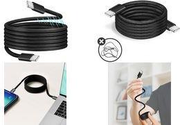 LogiLink Magnetisches Daten- & Ladekabel, USB-C, 1,0 m schwarz, USB-C Stecker (CU0231)