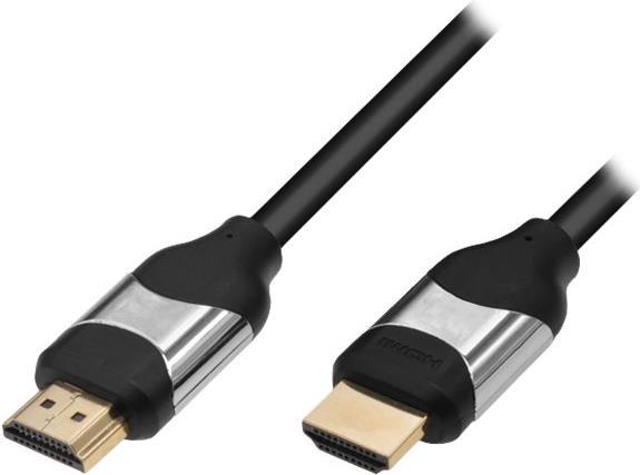 M-CAB Professional - Highspeed HDMI mit Ethernetkabel - HDMI männlich bis HDMI männlich - 1 m - Schw