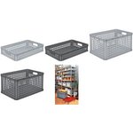 keeeper Aufbewahrungskorb "robert", 64 Liter, nordic-grey robuster Transportkorb, Tragkraft: 30 kg, lebensmittelecht, - 1 Stück (1088513000000)