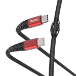 Hama Extreme USB Kabel 1,5 m USB 2.0 USB C Schwarz - Rot (00201542)