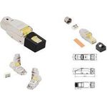 LogiLink RJ45-Steckverbinder, Kat.8.1, geschirmt für Kat.6A, Kat.7 oder Kat.8 Netzwerkkabel, extra kurz, - 1 Stück (MP0085)