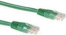 ACT Green 2 meter U/UTP CAT6 patch cable with RJ45 connectors. Cat6 u/utp green 2.00m (IB8702)