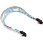 Supermicro CBL-SAST-1102 Slimline auf 2x OCuLink SFF-8611 (x4) 69cm (CBL-SAST-1102)