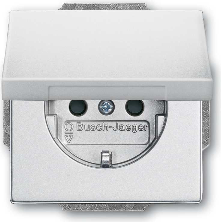 Busch Jaeger 2018-0-1487 Steckdose CEE 7/3 Silber (2018-0-1487)