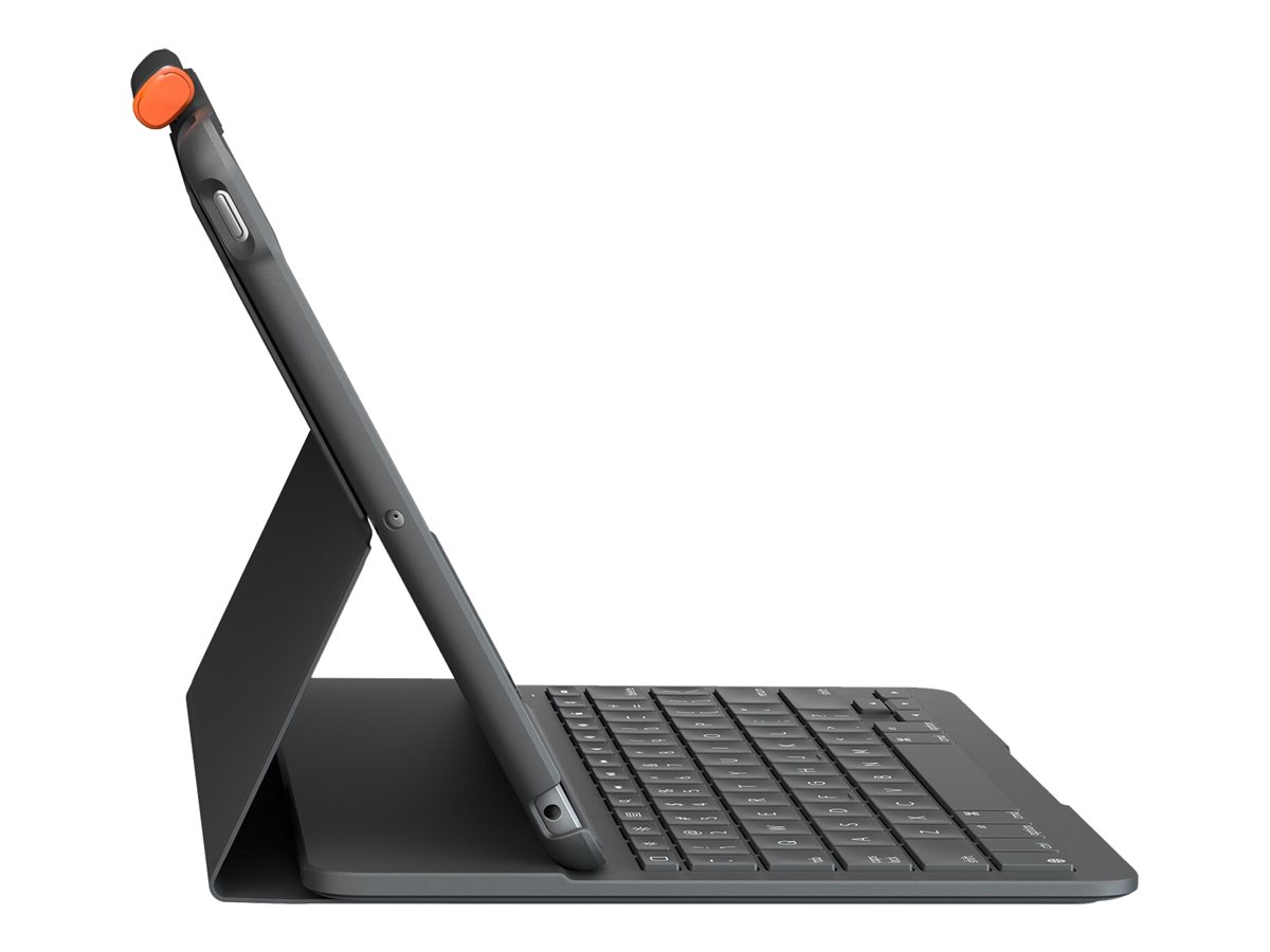Logitech Slim Folio Tastatur und Foliohülle 10,2" QWERTZ Graphite