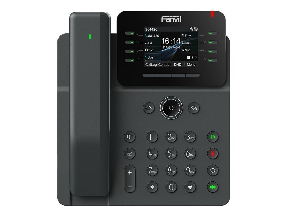 Fanvil V62 Pro IP-Telefon 12 Leitungen PoE Schwarz