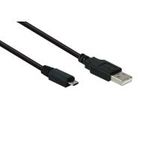 Anschlusskabel USB 2.0 Stecker A an Stecker Micro B, schwarz, 5m, Good Connections® (2510-MB05)