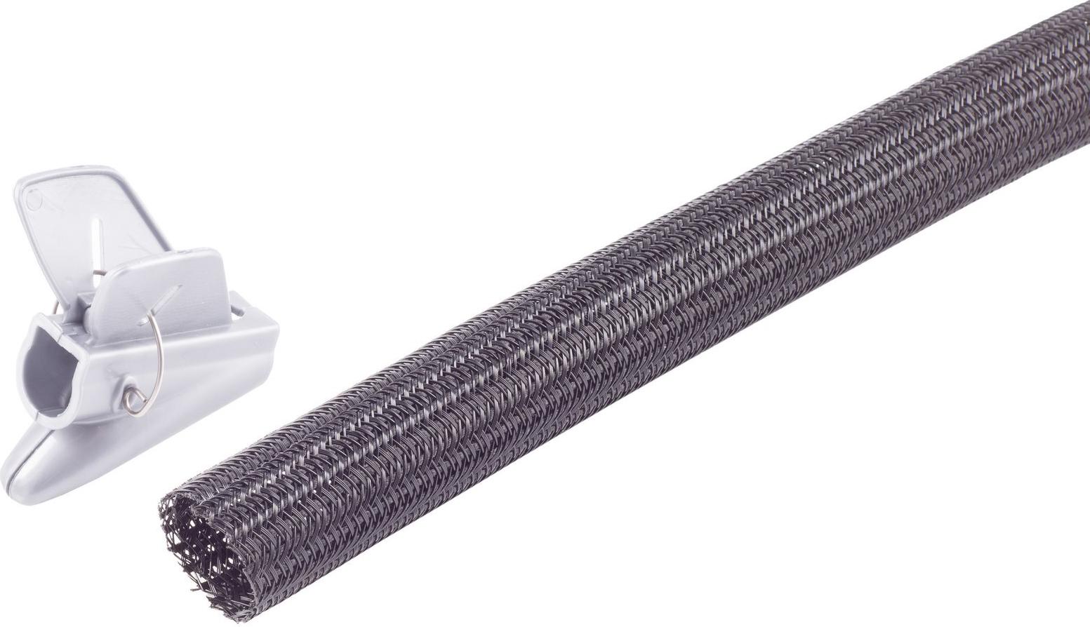 shiverpeaks ®--Flexibler Kabelkanal Set, 19mm, schwarz, 7,5m (BS18-35065)
