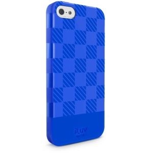 iLuv AI5GELCBL Ultrathin Soft Case für Apple iPhone 5/5s SE in blau (AI5GELCBL)