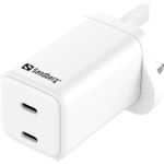 Sandberg AC Charger Dual USB-C PD65W UK (441-62)