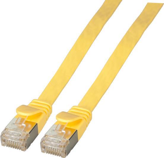 EFB-Elektronik RJ45 Flachpatchkabel Cat.6A U/FTP PVC gelb 5m Hersteller: EFB Elektronik (K5545GE.5)