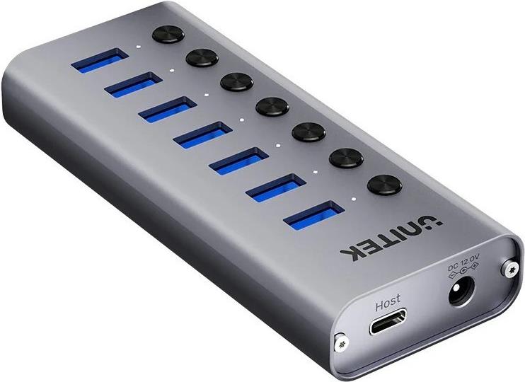 USB-A 3.0 5 Gbps Hub mit 7-in-1 Schalter Unitek H1314A01-EU (H1314A01-EU)
