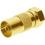 shiverpeaks ®-BASIC-S--IEC-Buchse auf F-Stecker, vergoldet (BS85321-G)