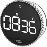 Hama Rotation Digitaler Küchentimer Schwarz - Silber (00185858)