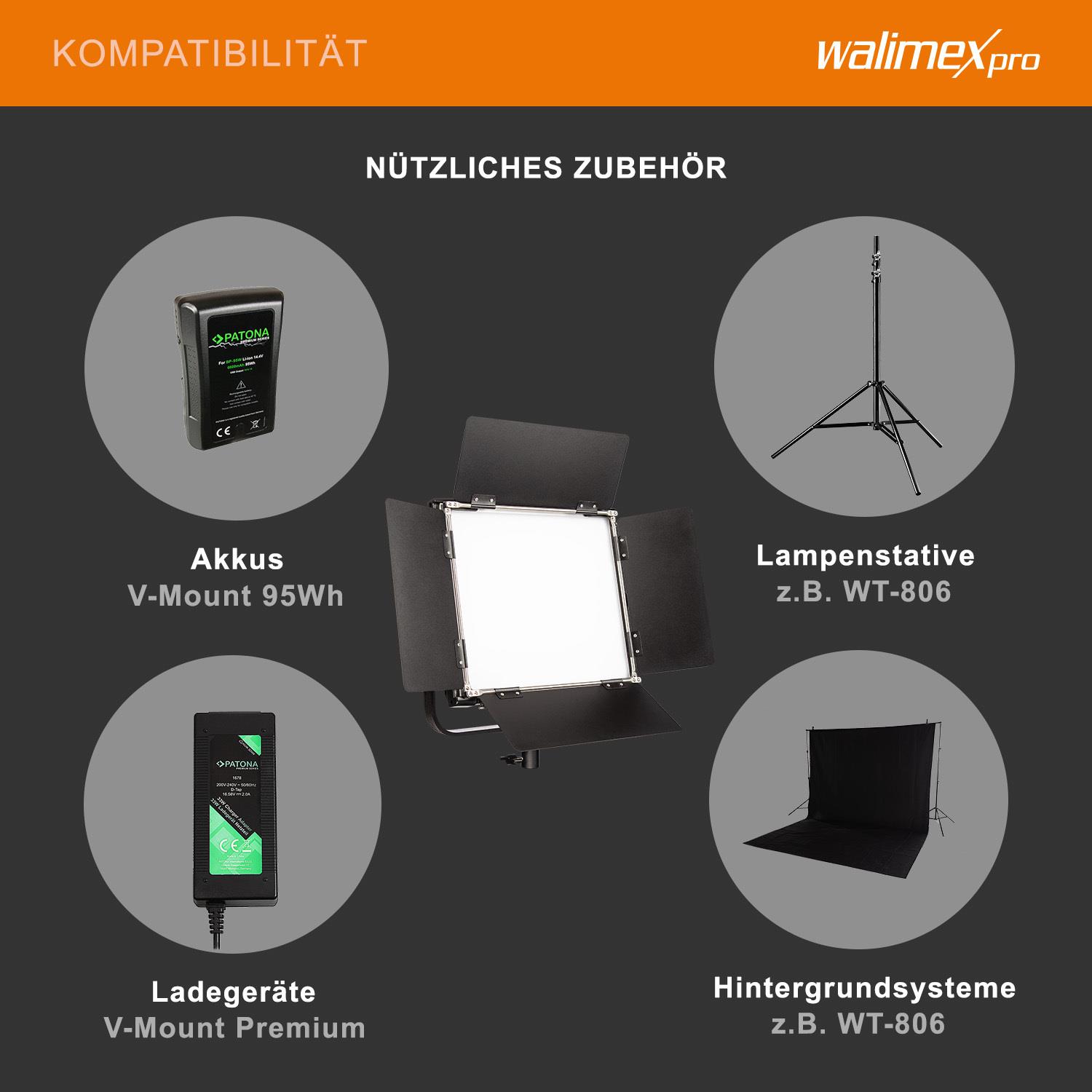 Walimex pro LED Rainbow 50 W RGBWW Flächenleuchte